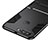 Coque Contour Silicone et Plastique Mat avec Support pour Huawei Honor 9 Lite Noir Petit