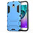 Coque Contour Silicone et Plastique Mat avec Support pour Samsung Galaxy J5 (2017) Duos J530F Bleu Petit