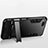 Coque Contour Silicone et Plastique Mat avec Support pour Xiaomi Mi Note 3 Noir Petit