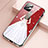 Coque Contour Silicone et Vitre Dos de Fille Miroir Etui Housse pour Apple iPhone 12 Petit