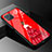 Coque Contour Silicone et Vitre Dos de Fille Miroir Etui Housse pour Oppo A92s 5G Rouge