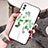 Coque Contour Silicone et Vitre Fleurs Miroir Etui Housse pour Huawei Honor 10 Lite Vert