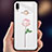 Coque Contour Silicone et Vitre Fleurs Miroir Etui Housse pour Huawei Nova 3e Petit