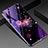 Coque Contour Silicone et Vitre Fleurs Miroir Etui Housse pour Huawei Y9s Violet