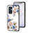 Coque Contour Silicone et Vitre Fleurs Miroir Etui Housse pour OnePlus 9 5G Petit