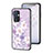 Coque Contour Silicone et Vitre Fleurs Miroir Etui Housse pour OnePlus 9 5G Petit