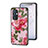 Coque Contour Silicone et Vitre Fleurs Miroir Etui Housse pour OnePlus 9 5G Petit