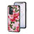 Coque Contour Silicone et Vitre Fleurs Miroir Etui Housse pour OnePlus 9RT 5G Petit