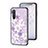 Coque Contour Silicone et Vitre Fleurs Miroir Etui Housse pour OnePlus Nord CE 5G Petit