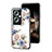 Coque Contour Silicone et Vitre Fleurs Miroir Etui Housse pour Oppo A2 5G Petit