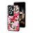 Coque Contour Silicone et Vitre Fleurs Miroir Etui Housse pour Oppo A2 5G Petit