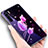 Coque Contour Silicone et Vitre Fleurs Miroir Etui Housse pour Oppo A91 Petit