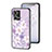 Coque Contour Silicone et Vitre Fleurs Miroir Etui Housse pour Oppo F21 Pro 4G Petit