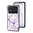 Coque Contour Silicone et Vitre Fleurs Miroir Etui Housse pour Oppo K10 5G Petit