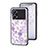 Coque Contour Silicone et Vitre Fleurs Miroir Etui Housse pour Oppo K10 Pro 5G Petit