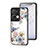 Coque Contour Silicone et Vitre Fleurs Miroir Etui Housse pour Oppo Reno8 Pro 5G Petit