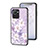 Coque Contour Silicone et Vitre Fleurs Miroir Etui Housse pour Realme C30s Petit