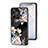 Coque Contour Silicone et Vitre Fleurs Miroir Etui Housse pour Realme C53 India Petit