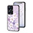 Coque Contour Silicone et Vitre Fleurs Miroir Etui Housse pour Realme C55 Petit