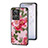 Coque Contour Silicone et Vitre Fleurs Miroir Etui Housse pour Realme GT2 Master Explorer Petit