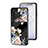 Coque Contour Silicone et Vitre Fleurs Miroir Etui Housse pour Samsung Galaxy F13 4G Petit