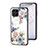 Coque Contour Silicone et Vitre Fleurs Miroir Etui Housse pour Samsung Galaxy M53 5G Petit