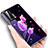 Coque Contour Silicone et Vitre Fleurs Miroir Etui Housse pour Vivo X50 Pro 5G Petit