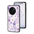 Coque Contour Silicone et Vitre Fleurs Miroir Etui Housse pour Vivo X90 Pro 5G Petit