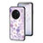 Coque Contour Silicone et Vitre Fleurs Miroir Etui Housse pour Vivo X90 Pro+ Plus 5G Petit