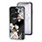 Coque Contour Silicone et Vitre Fleurs Miroir Etui Housse pour Vivo Y22 Petit