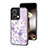 Coque Contour Silicone et Vitre Fleurs Miroir Etui Housse pour Xiaomi Redmi Note 13 5G Petit