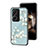 Coque Contour Silicone et Vitre Fleurs Miroir Etui Housse pour Xiaomi Redmi Note 13 Pro+ Plus 5G Petit