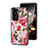 Coque Contour Silicone et Vitre Fleurs Miroir Etui Housse S01 pour Huawei Honor 90 Lite 5G Petit