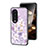 Coque Contour Silicone et Vitre Fleurs Miroir Etui Housse S01 pour Huawei Honor 90 Pro 5G Petit