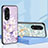 Coque Contour Silicone et Vitre Fleurs Miroir Etui Housse S01 pour Huawei Honor X5 Plus Petit