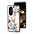 Coque Contour Silicone et Vitre Fleurs Miroir Etui Housse S01 pour Huawei Honor X5 Plus Petit