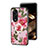 Coque Contour Silicone et Vitre Fleurs Miroir Etui Housse S01 pour Huawei Honor X5 Plus Petit