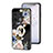 Coque Contour Silicone et Vitre Fleurs Miroir Etui Housse S01 pour OnePlus 10 Pro 5G Petit