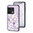 Coque Contour Silicone et Vitre Fleurs Miroir Etui Housse S01 pour OnePlus 10 Pro 5G Petit