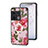 Coque Contour Silicone et Vitre Fleurs Miroir Etui Housse S01 pour OnePlus 10 Pro 5G Petit