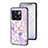 Coque Contour Silicone et Vitre Fleurs Miroir Etui Housse S01 pour OnePlus 10T 5G Petit