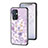 Coque Contour Silicone et Vitre Fleurs Miroir Etui Housse S01 pour OnePlus 9 5G Petit