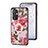 Coque Contour Silicone et Vitre Fleurs Miroir Etui Housse S01 pour OnePlus 9 5G Petit