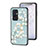 Coque Contour Silicone et Vitre Fleurs Miroir Etui Housse S01 pour OnePlus 9 Pro 5G Petit