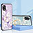 Coque Contour Silicone et Vitre Fleurs Miroir Etui Housse S01 pour Oppo A17K Petit