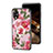 Coque Contour Silicone et Vitre Fleurs Miroir Etui Housse S01 pour Oppo A17K Petit