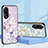 Coque Contour Silicone et Vitre Fleurs Miroir Etui Housse S01 pour Oppo A18 Petit