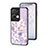 Coque Contour Silicone et Vitre Fleurs Miroir Etui Housse S01 pour Oppo Reno8 Pro 5G Petit