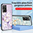 Coque Contour Silicone et Vitre Fleurs Miroir Etui Housse S01 pour Realme 10 4G Petit