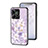 Coque Contour Silicone et Vitre Fleurs Miroir Etui Housse S01 pour Realme C53 India Petit